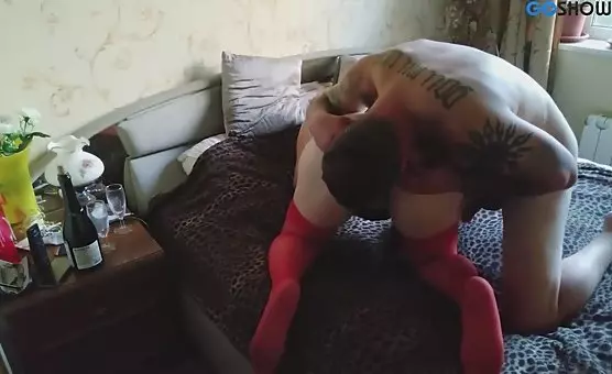 Man Receives Oral Pleasure and Spreading